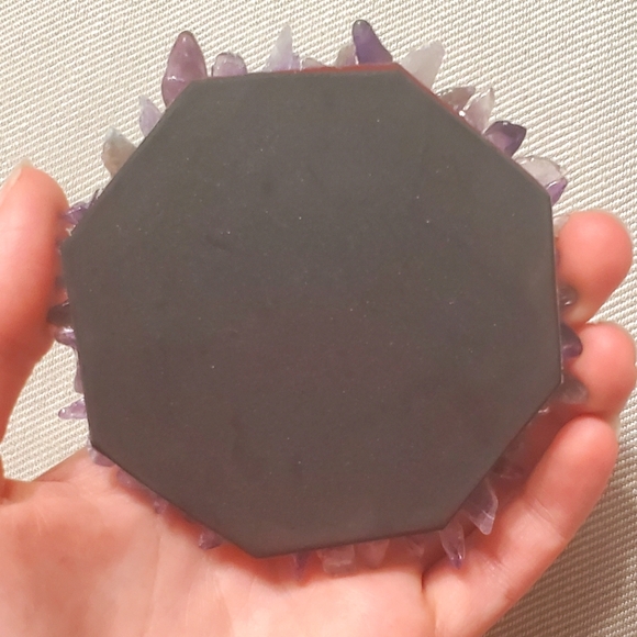 🎀2FOR15🎀Crystal mirror amethyst - Picture 3 of 3
